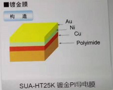 供应进口镀金PI导电膜  进口镀金PI导电膜的价格 SUA-HT25K