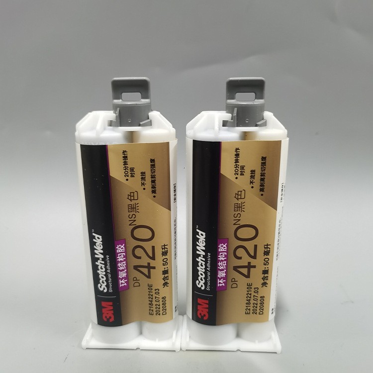3MDP420NS胶水黑色碳纤维金属塑料粘接结构胶高粘度不流动耐酸碱