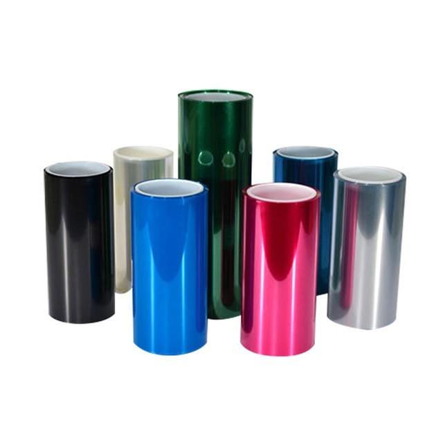 pu胶透明双层三层pet保护膜模切分条